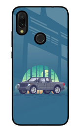 Retro Garage Vibe Redmi Y3 Glass Case